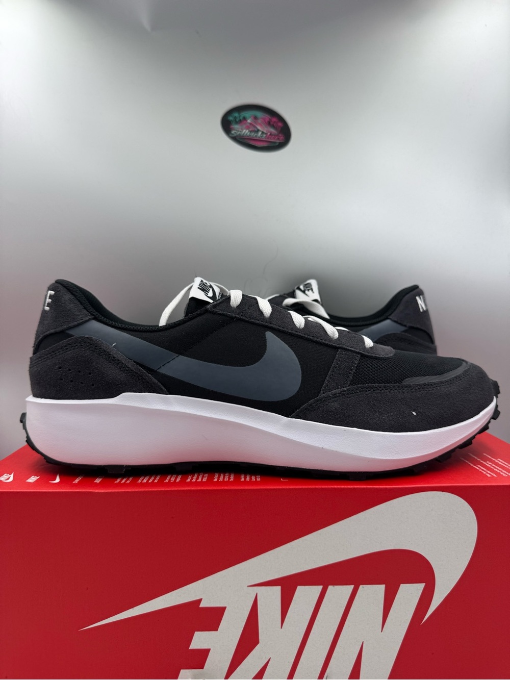 Nike Waffle Nav Black White Off Noir BRAND NEW Size 13
